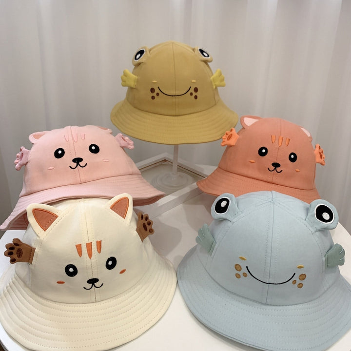 Keep Your Little Ones Stylish and Protected with Our Kitten and Frog Sun Hat
