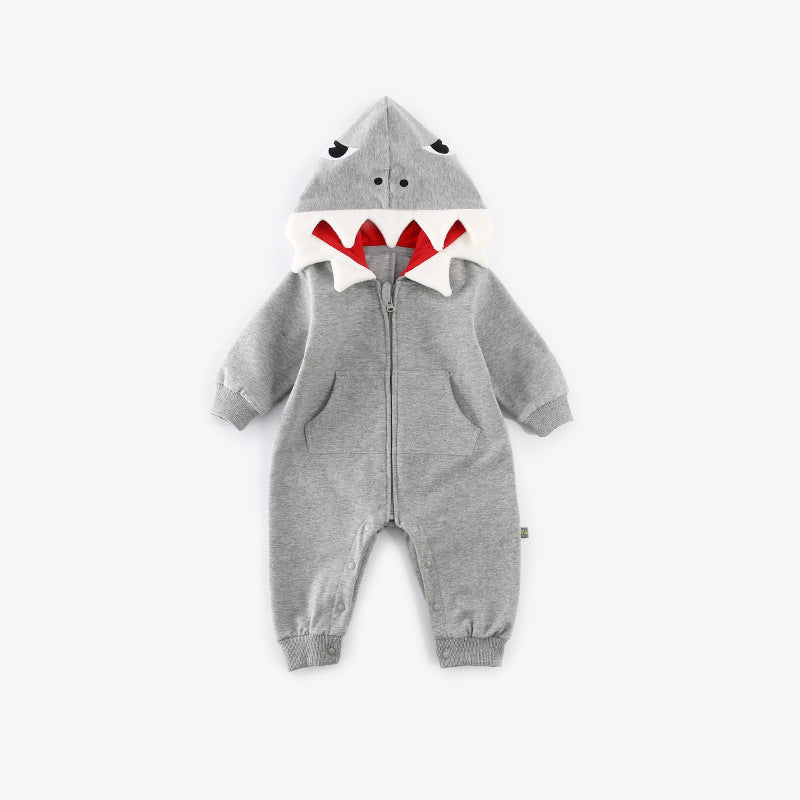 Korean Style Cartoon Dinosaur Baby Cardigan