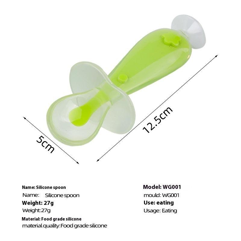 Soft Silicone Baby Feeding Spoon for Food and Soup