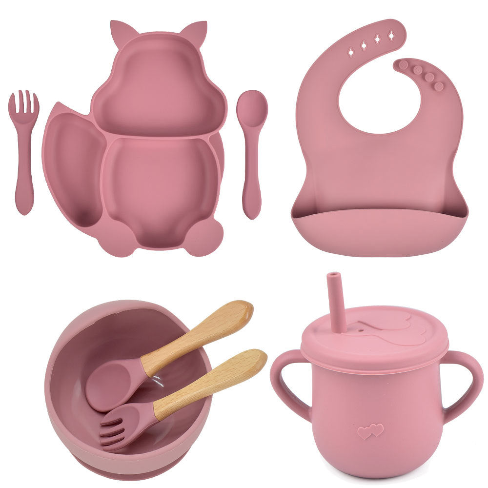 Silicone Baby Feeding and Complementary Food Training Set