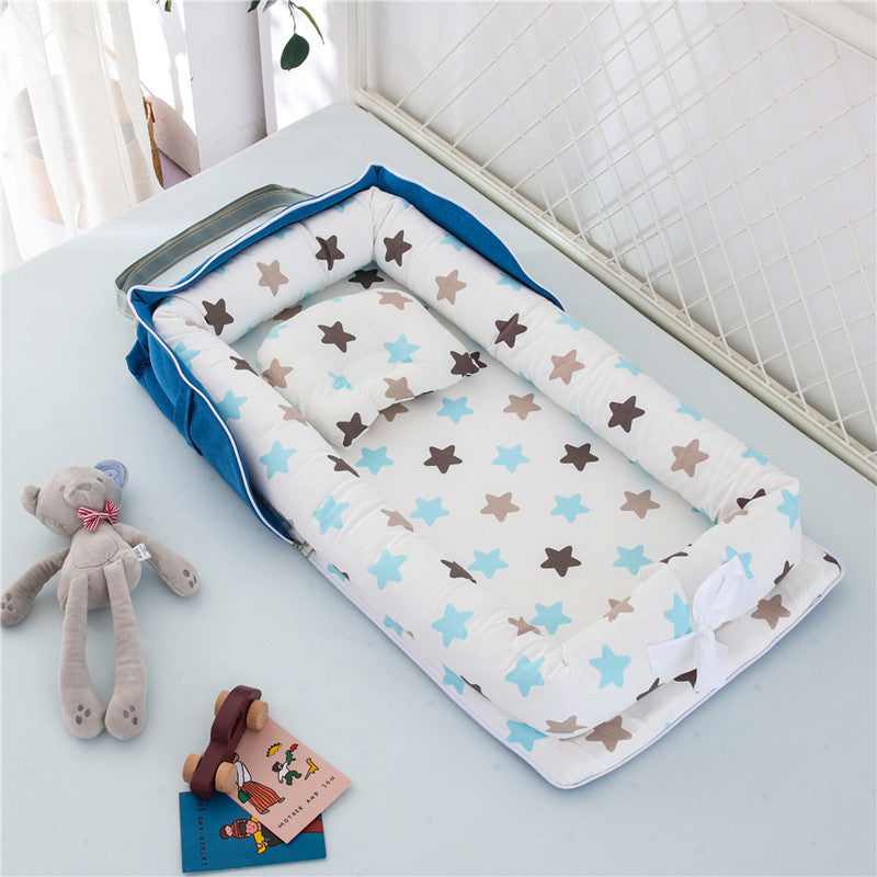 Portable Foldable Cotton Baby Crib for Newborns