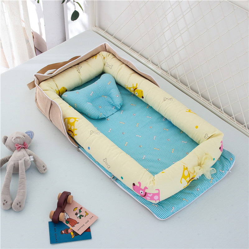 Portable Foldable Cotton Baby Crib for Newborns