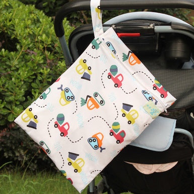 Single-Layer Waterproof Zipper Baby Diaper Bag