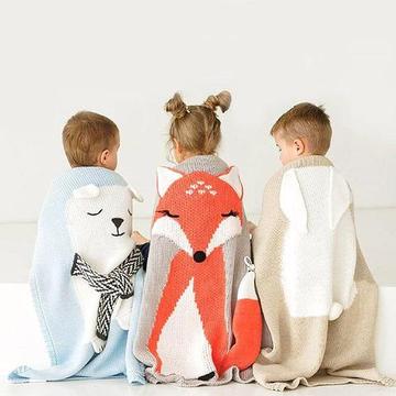 Cartoon Animal Baby Blanket
