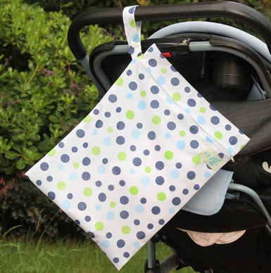 Single-Layer Waterproof Zipper Baby Diaper Bag
