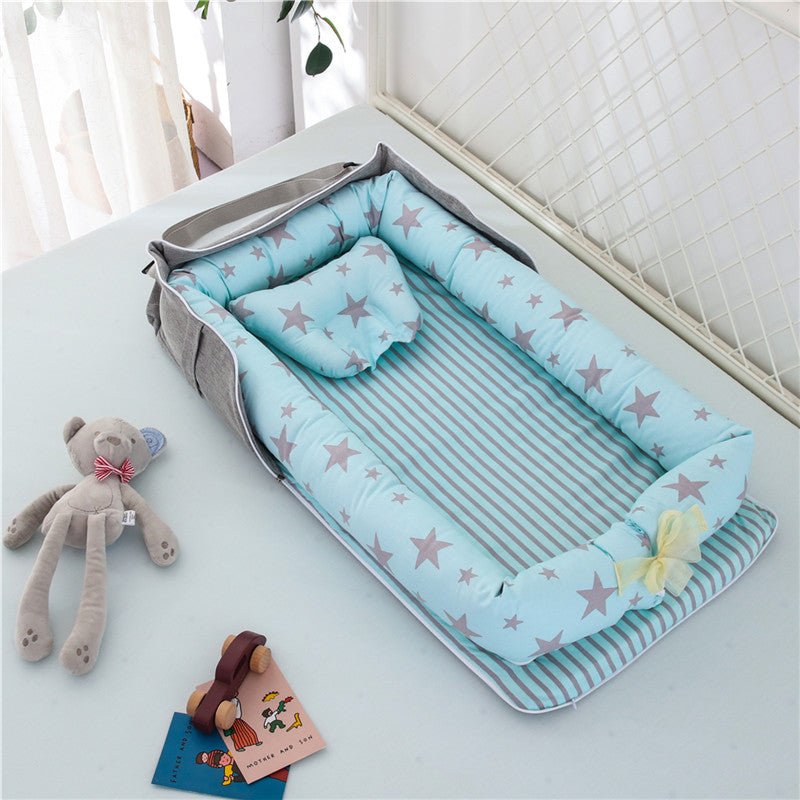 Portable Foldable Cotton Baby Crib for Newborns