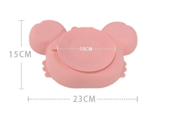 Silicone Non-Slip Baby Feeding Plate and Bowl Set