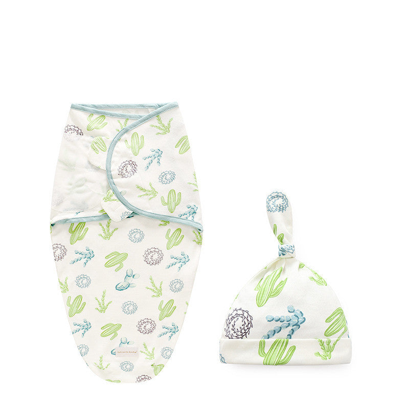 Cotton Baby Swaddle Sleeping Bag Quilt Wrap