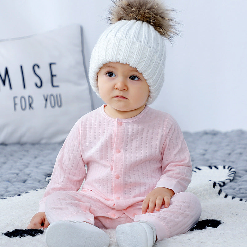 Cotton Baby Onesies Newborn Spring and Autumn Pajamas