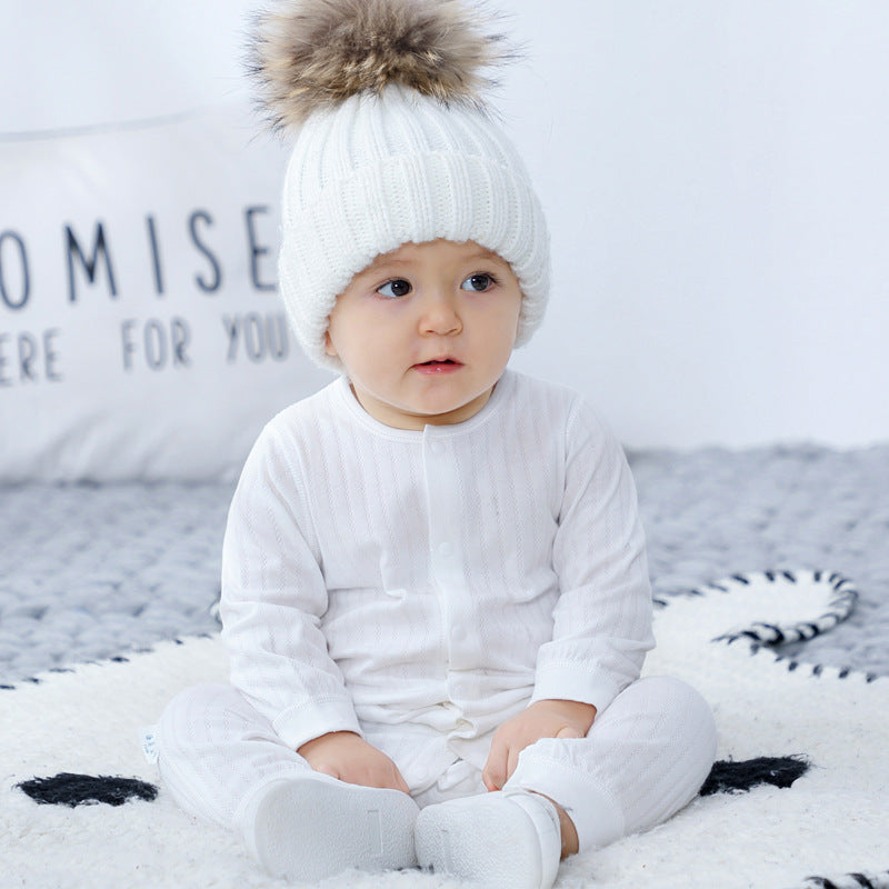 Cotton Baby Onesies Newborn Spring and Autumn Pajamas