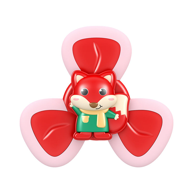 Baby Spinning Top Toy Suction Cup Bath and Teether Toy