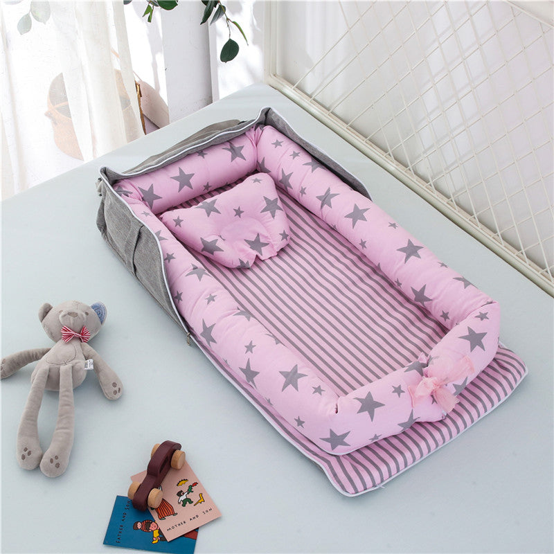 Portable Foldable Cotton Baby Crib for Newborns