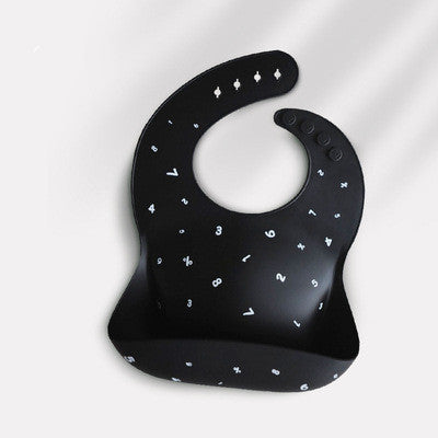 Baby Waterproof Silicone Bib with Feeding Pocket
