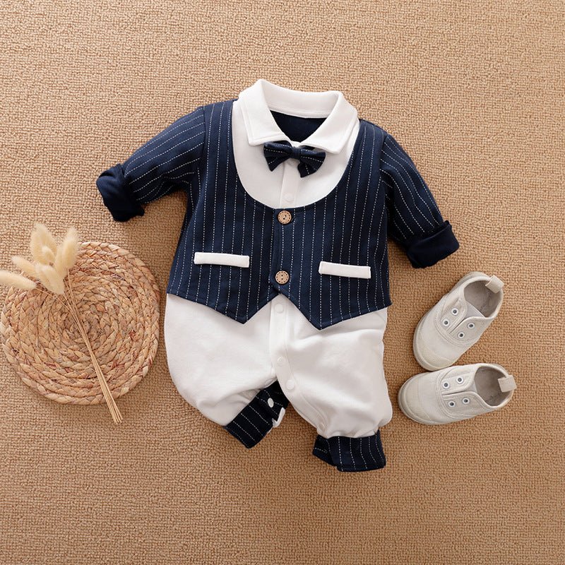 Baby Long-Sleeve Jumpsuit Spring Autumn Gentle Style