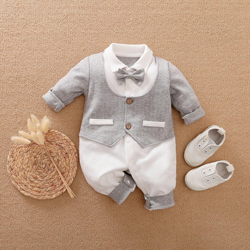 Baby Long-Sleeve Jumpsuit Spring Autumn Gentle Style