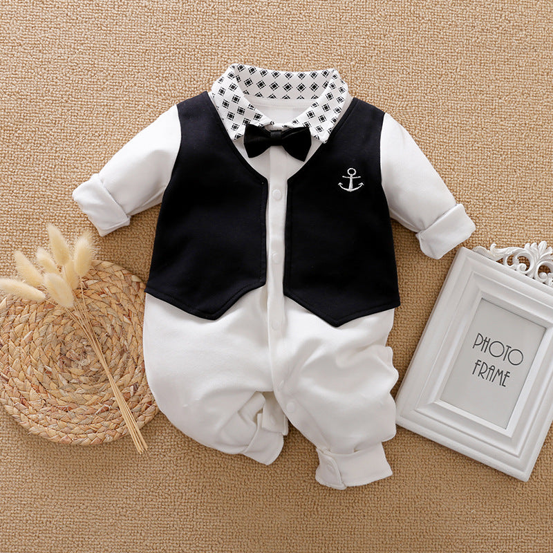 Baby Long-Sleeve Jumpsuit Spring Autumn Gentle Style