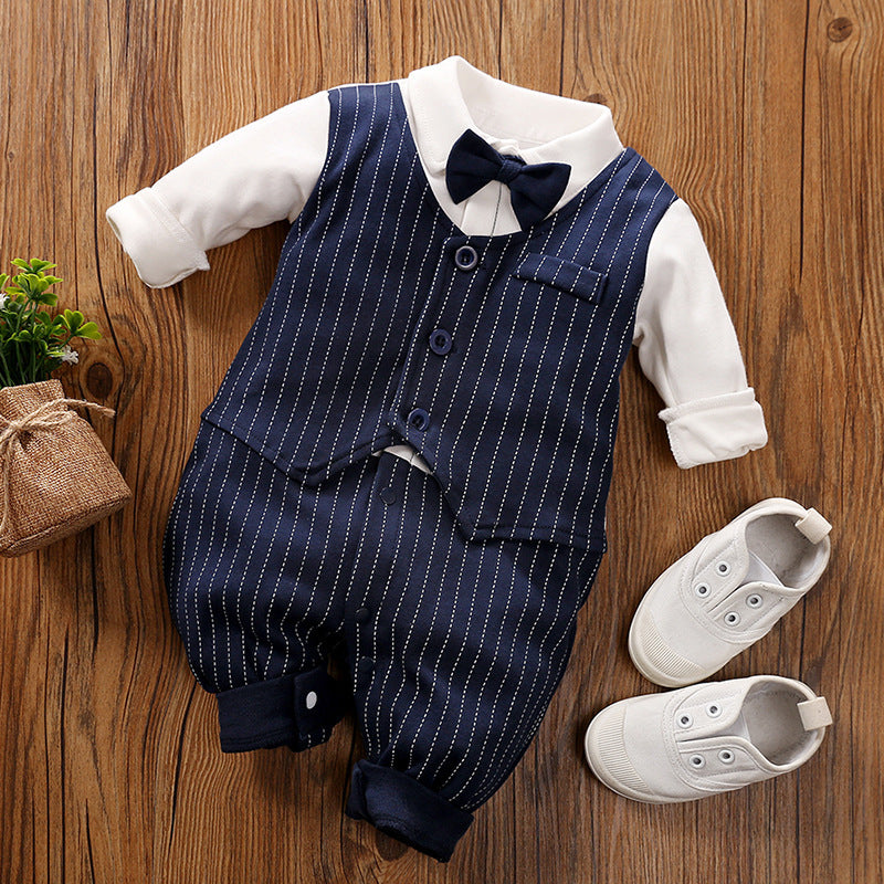 Baby Long-Sleeve Jumpsuit Spring Autumn Gentle Style