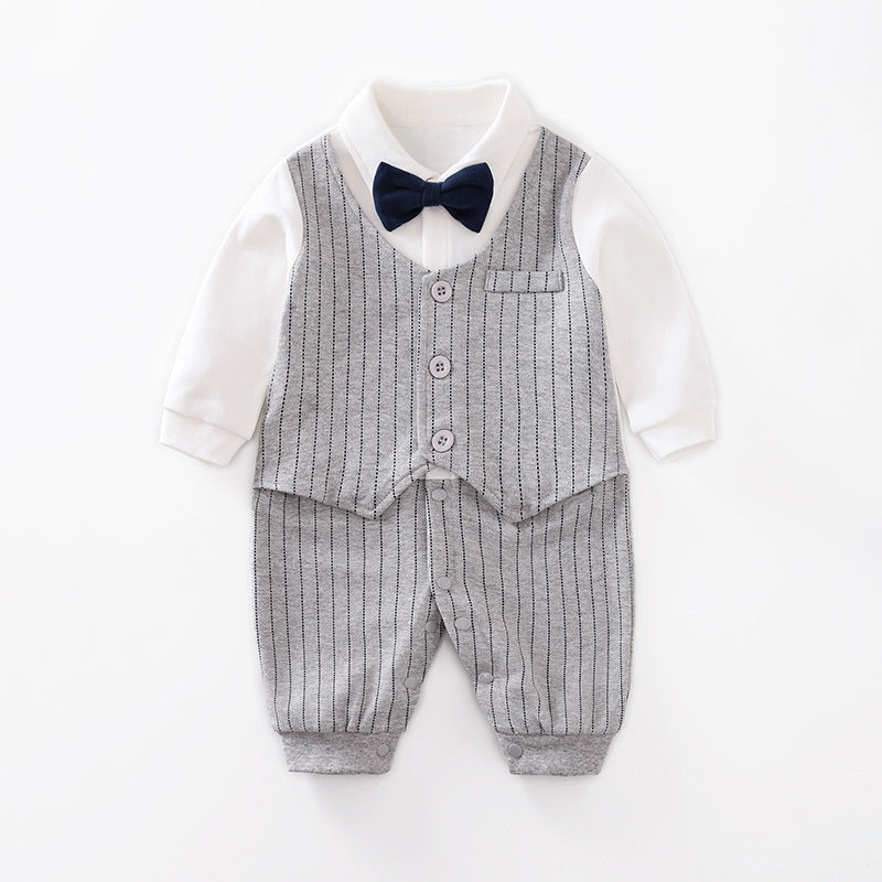 Baby Long-Sleeve Jumpsuit Spring Autumn Gentle Style