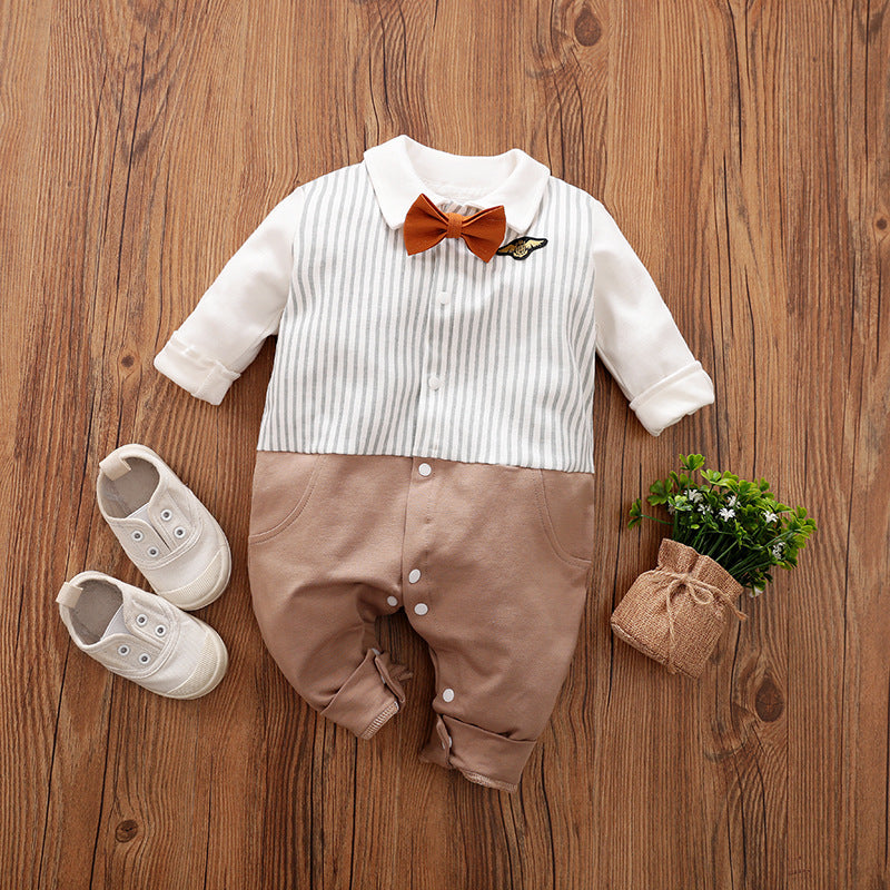 Baby Long-Sleeve Jumpsuit Spring Autumn Gentle Style