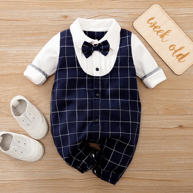 Baby Long-Sleeve Jumpsuit Spring Autumn Gentle Style