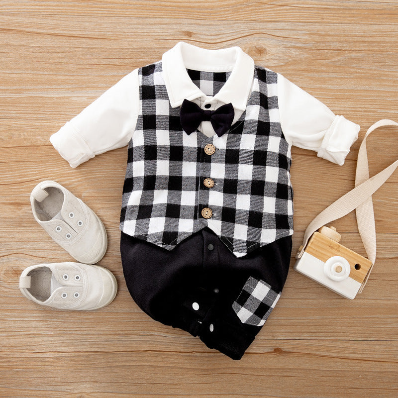 Baby Long-Sleeve Jumpsuit Spring Autumn Gentle Style