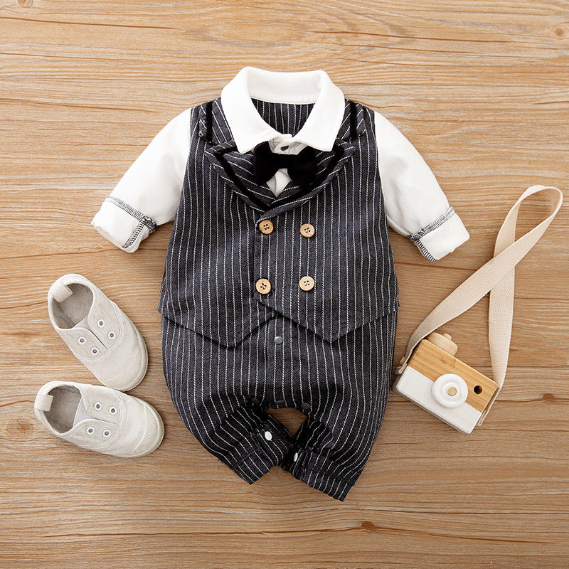 Baby Long-Sleeve Jumpsuit Spring Autumn Gentle Style