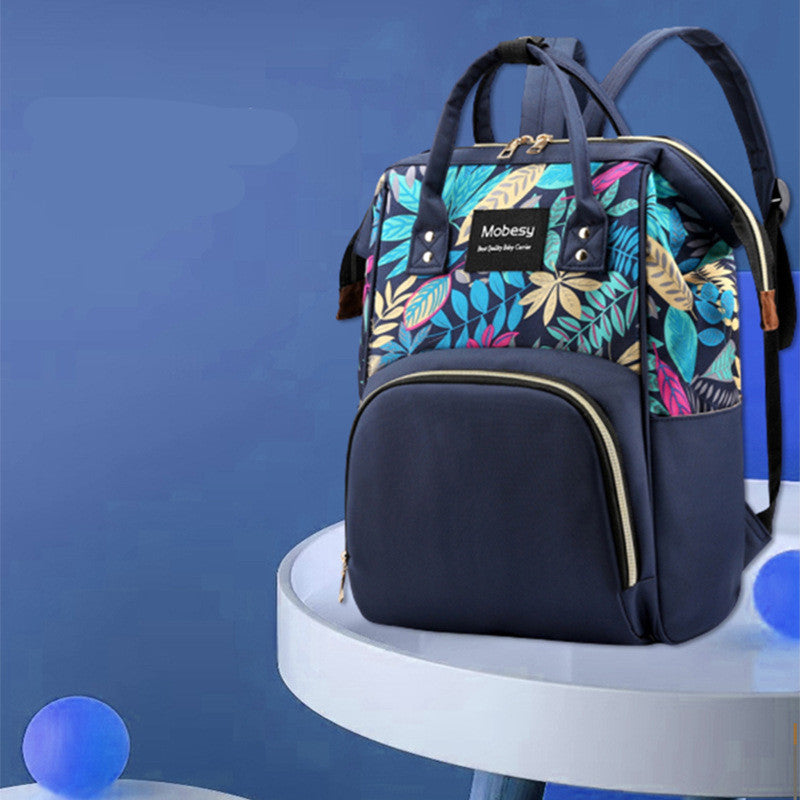 Multifunctional Mommy Bag with Baby Bottle and Diaper Backpack