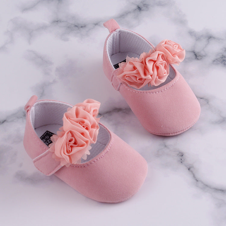 Baby Toddler Soft Cotton Shoes Flower Design