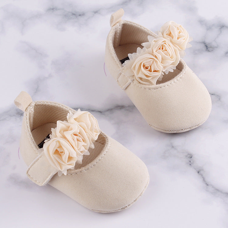 Baby Toddler Soft Cotton Shoes Flower Design
