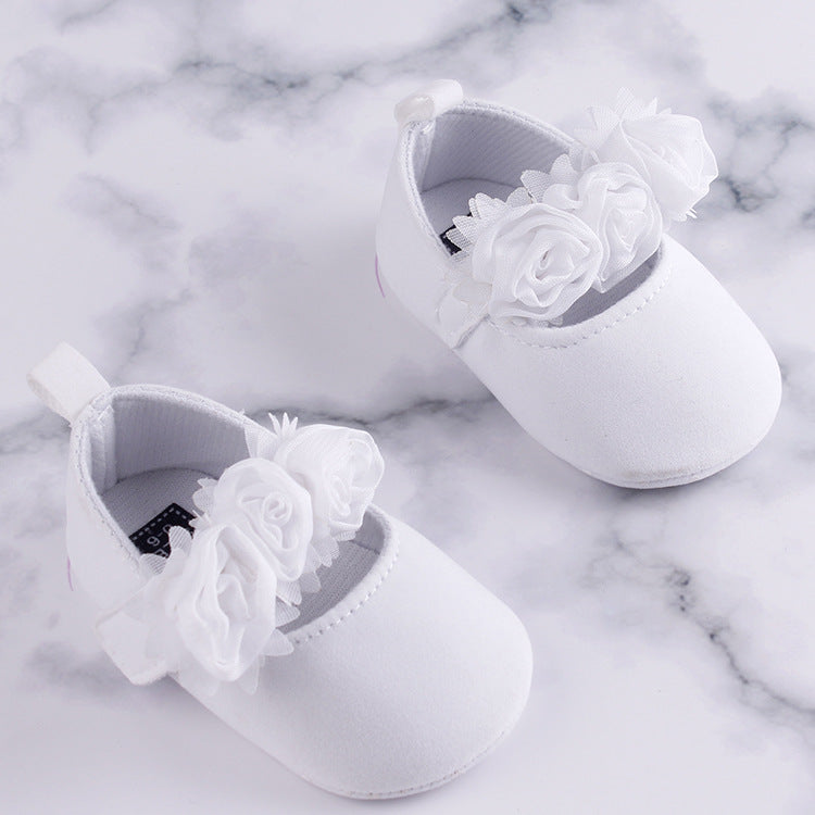 Baby Toddler Soft Cotton Shoes Flower Design
