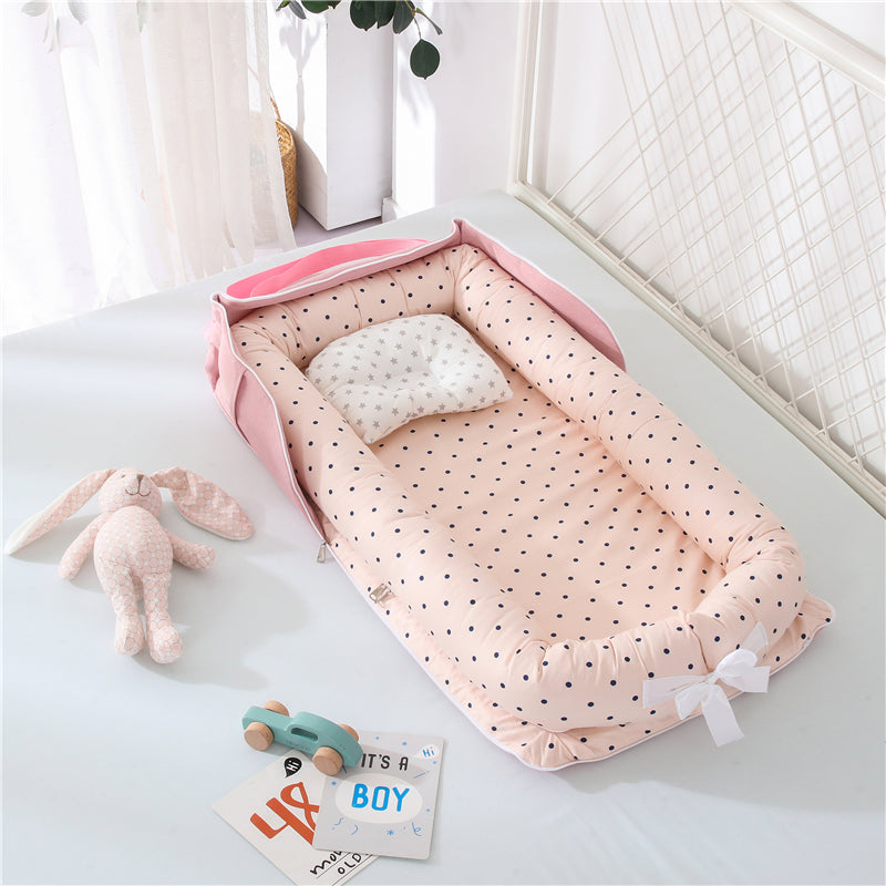 Portable Foldable Cotton Baby Crib for Newborns