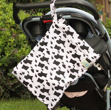 Single-Layer Waterproof Zipper Baby Diaper Bag