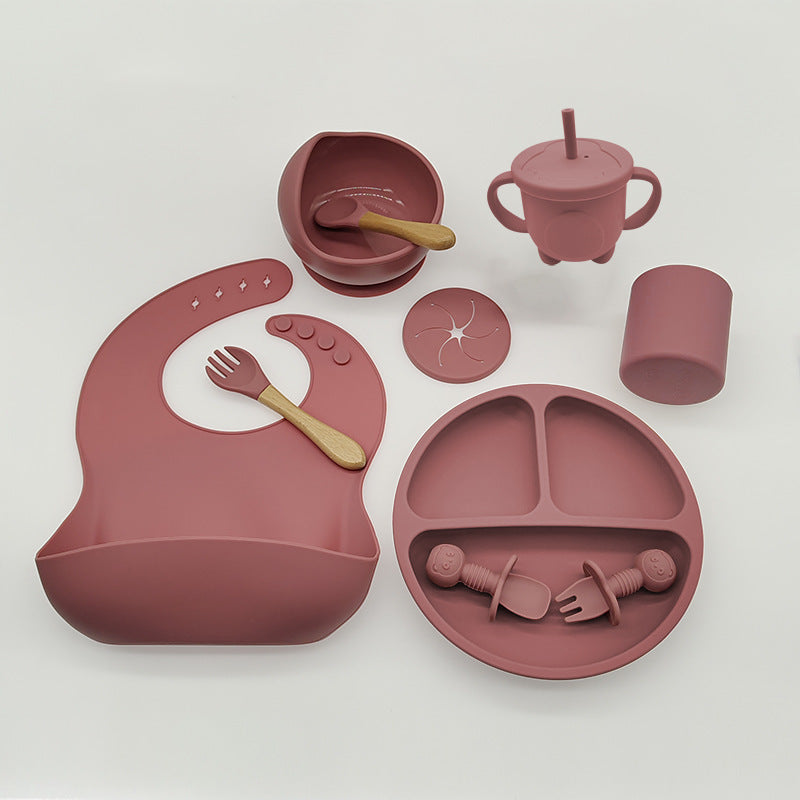 Baby Silicone Feeding Set for Learning and Mealtime