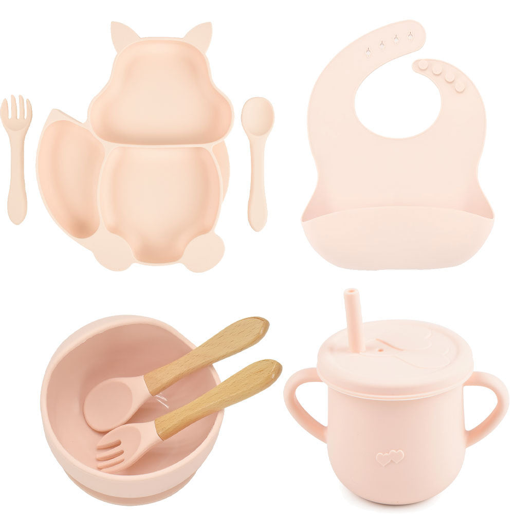 Silicone Baby Feeding and Complementary Food Training Set