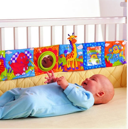Baby Cloth Book Educational Colorful Bed Bumper Toy