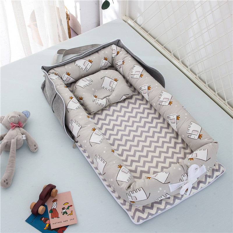 Portable Foldable Cotton Baby Crib for Newborns