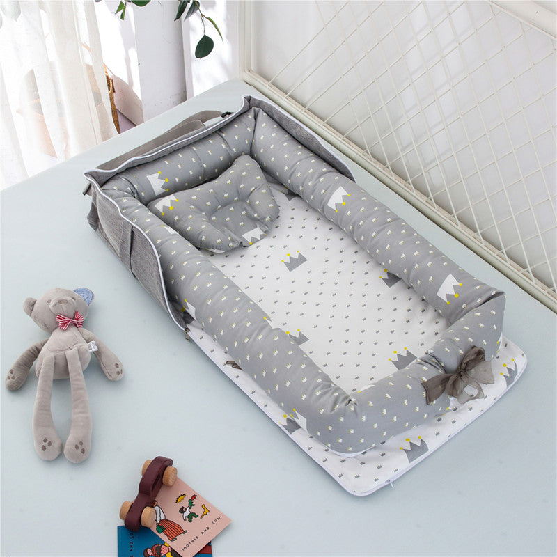 Portable Foldable Cotton Baby Crib for Newborns