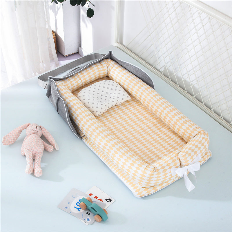 Portable Foldable Cotton Baby Crib for Newborns