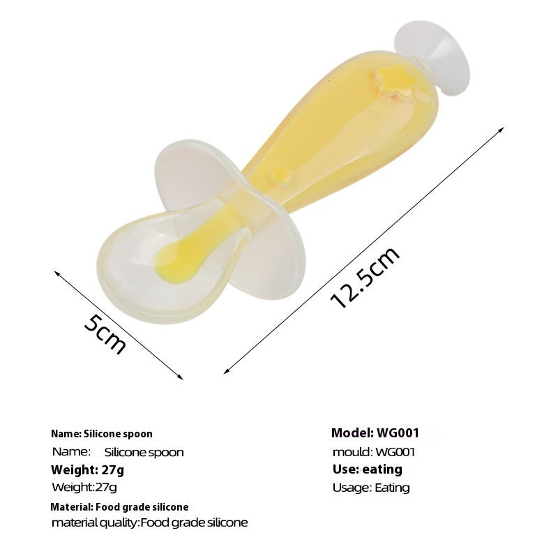 Soft Silicone Baby Feeding Spoon for Food and Soup