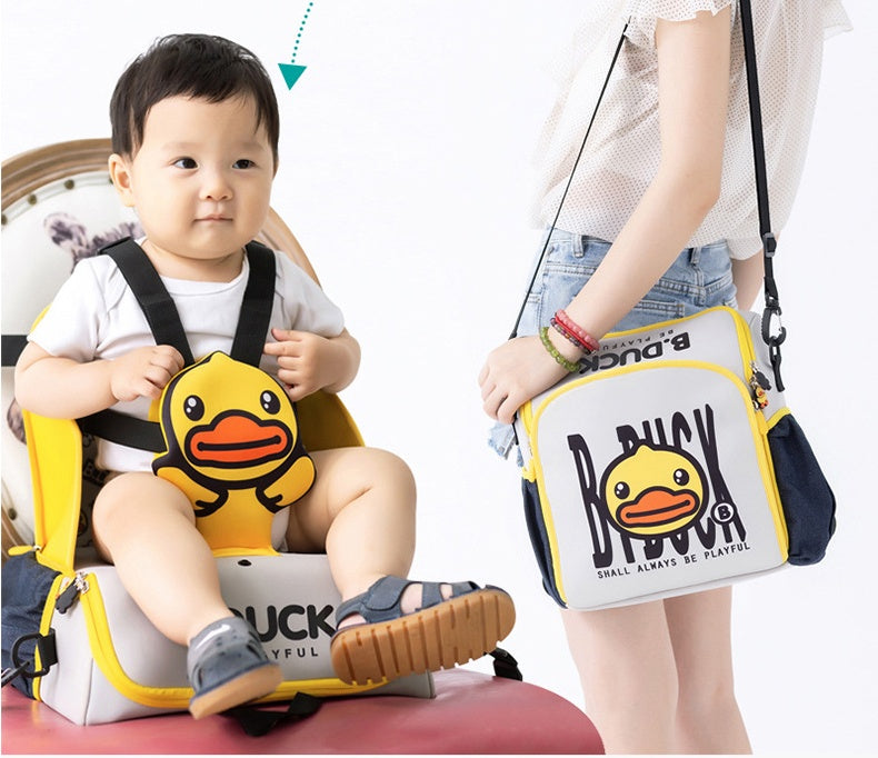 Multifunctional Baby Diaper Bag with Portable Child Dining Chair