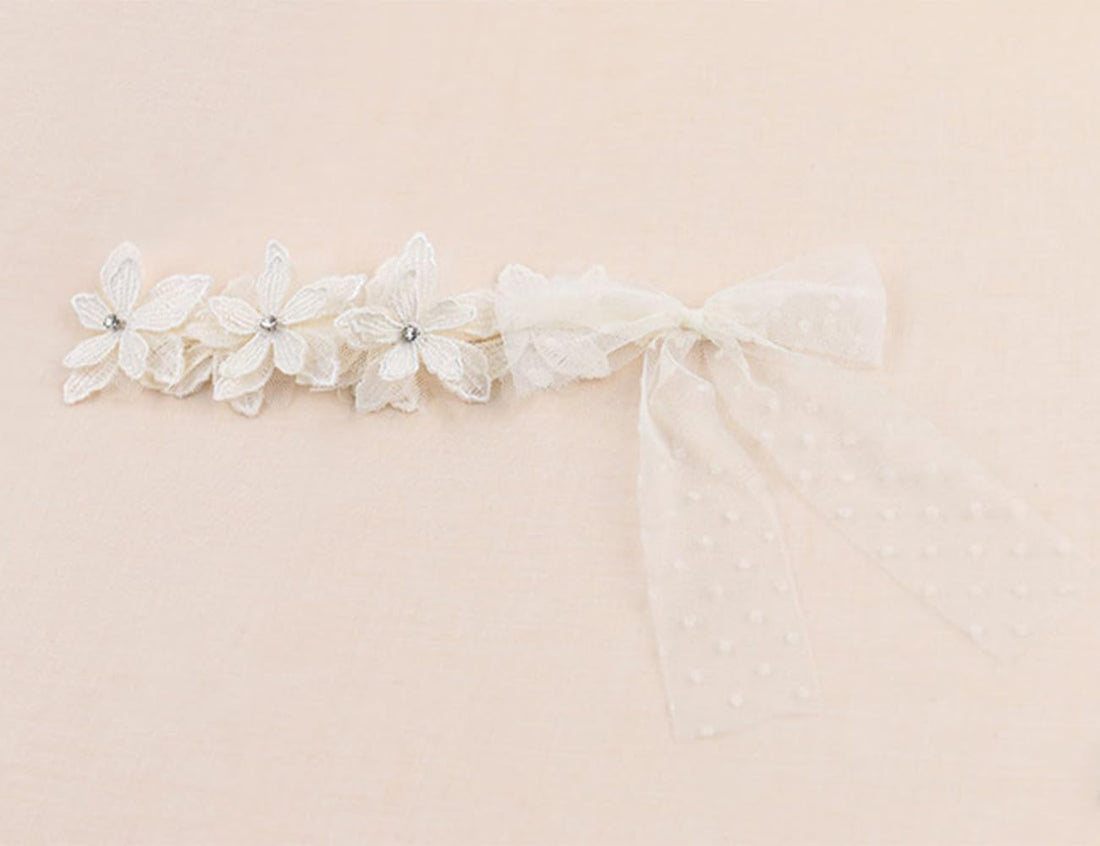 Baby Girls Lace Floral Bow Headband Hair Accessories