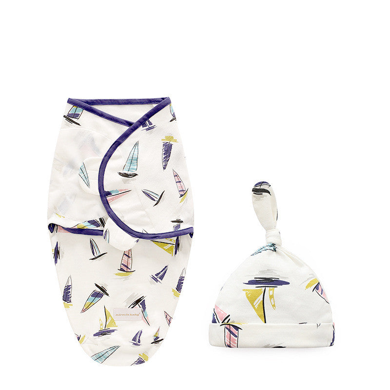 Cotton Baby Swaddle Sleeping Bag Quilt Wrap