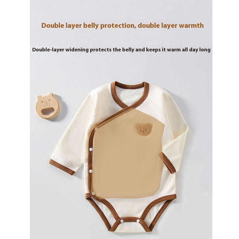 Newborn Cotton Triangle Romper Long Sleeve