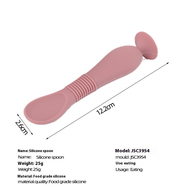 Soft Silicone Baby Feeding Spoon for Food and Soup