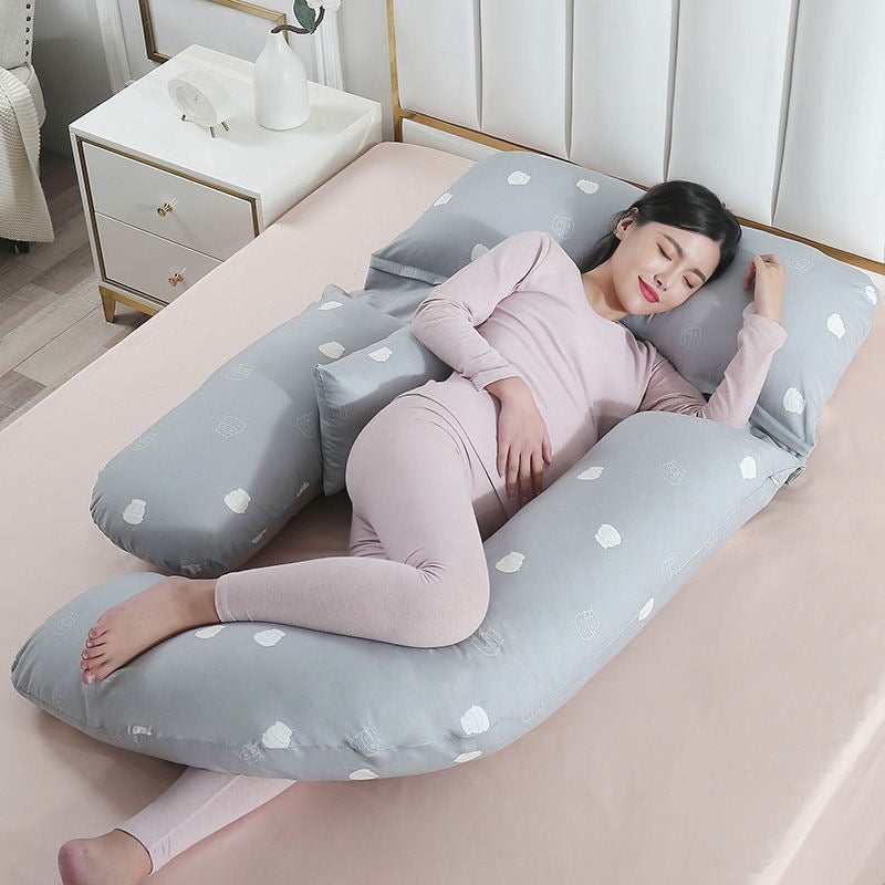 U-Shaped Maternity Pillow for Waist Support and Side Sleeping