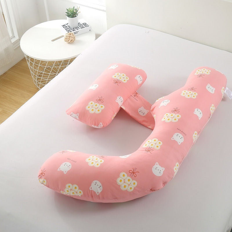 U-Shaped Maternity Pillow for Waist Support and Side Sleeping