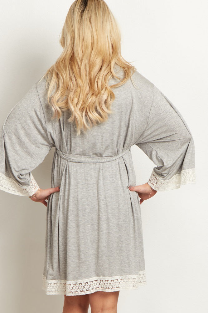 Solid Color Maternity Dress