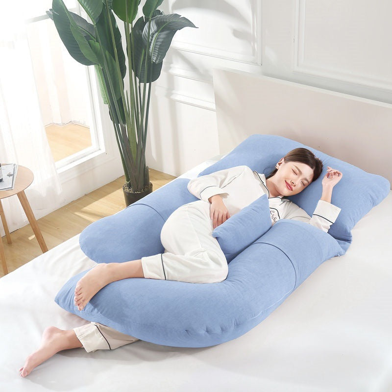 U-Shaped Maternity Pillow for Waist Support and Side Sleeping