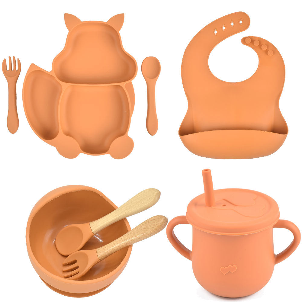 Silicone Baby Feeding and Complementary Food Training Set
