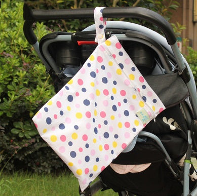 Single-Layer Waterproof Zipper Baby Diaper Bag